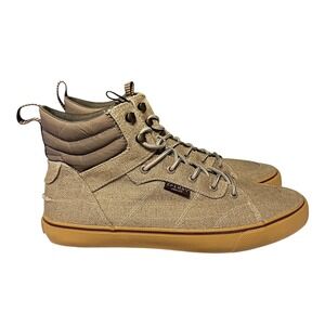 Sperry SeaCycled Striper II Baja High Top Sneakers Men's 11.5 Taupe NEW STS25248